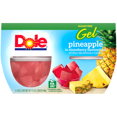 Dole Sugar-Free Pineapple in Strawberry Gel