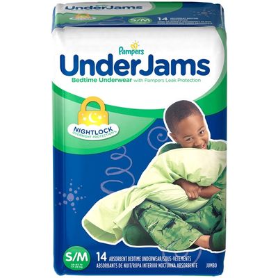 Pampers Underjams Bedtime Underwear Boys Size S/M