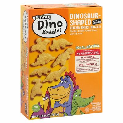 Yummy Chicken Breast Nuggets, Dinosaur-Shaped