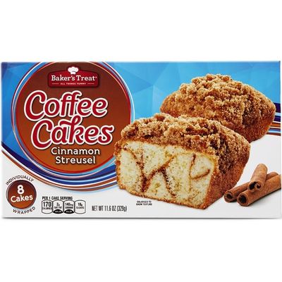 Baker's Treat Cinnamon Streusel Cakes