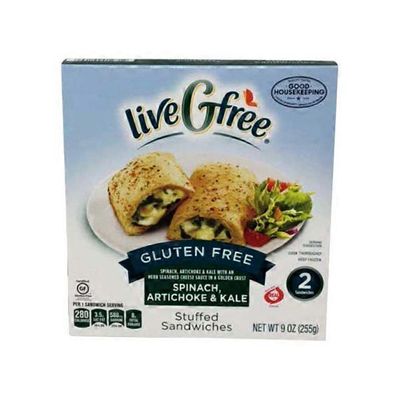 LiveGFree Spinach & Kale Gluten Free Stuffed Sandwich