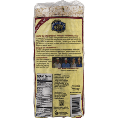 Lundberg Family Farms Cinnamon Toast Organic Rice Cakes