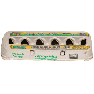 Judy's Family Farm Organic Brown Jumbo Eggs