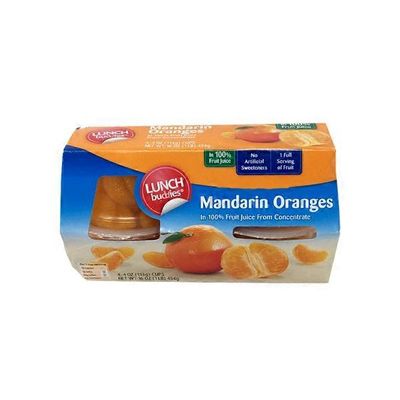 Lunch Buddies Mandarin Oranges in Juice Bowls