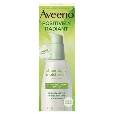 Aveeno® Positively Radiant Sheer Daily Moisturizer SPF 30