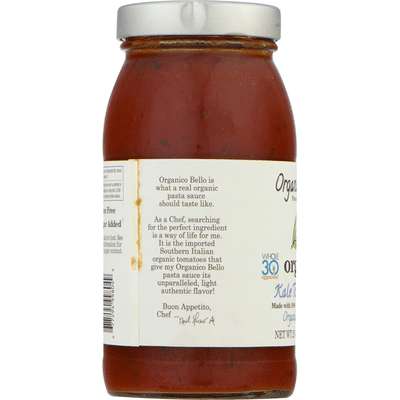 Organico Bello Pasta Sauce, Organic, Kale Tomato Basil