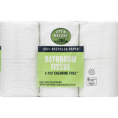 Open Nature Bathroom Tissue, 2-Ply