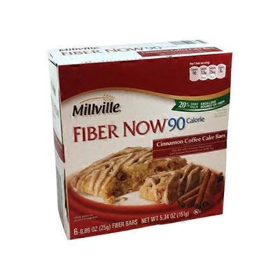 Millville Fiber Now 90 Calorie Cinnamon Coffee Cake Bars