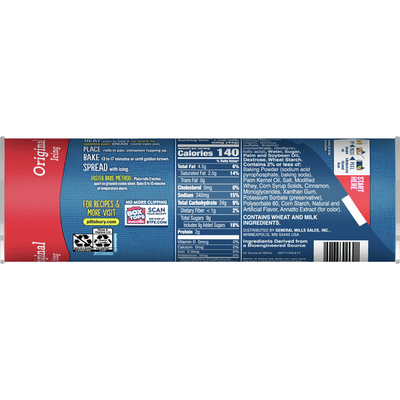Pillsbury Cinnamon Rolls, Original Icing, 8 Count