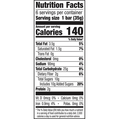 Cascadian Farm Organic Chocolate Chip Chewy Granola Bars, 6 Bars