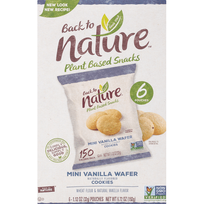 Back to Nature Cookies, Vanilla Wafer, Mini