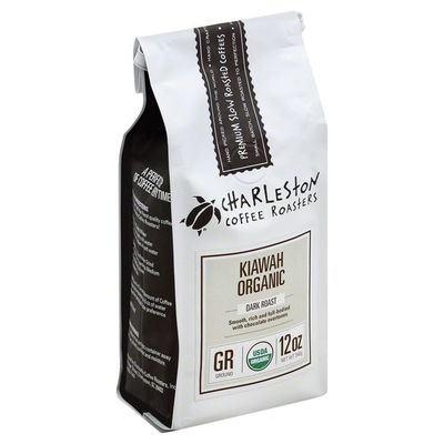 Charleston Coffee Roasters Coffee, Ground, Dark Roast, Kiawah Organic