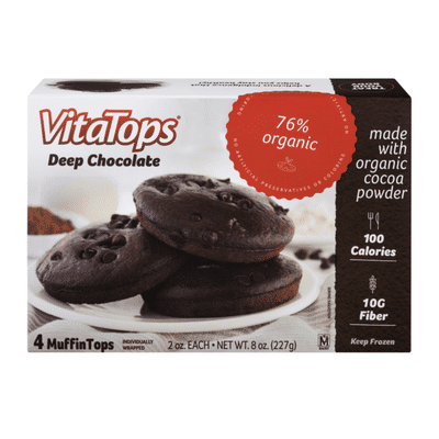 Vitalicious Muffin Tops Deep Chocolate
