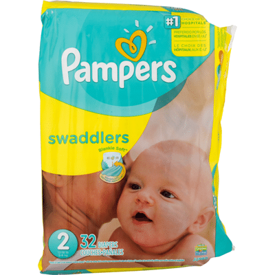 Pampers Sesame Street Beginnings Swaddlers Size 2 Diapers