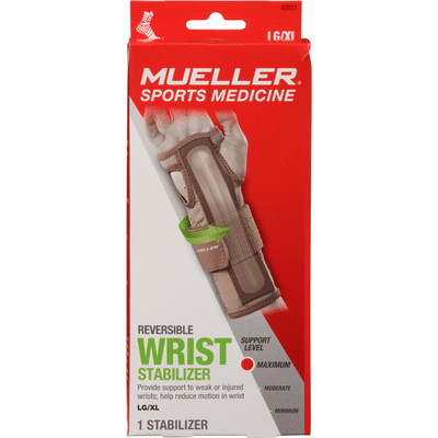 Mueller Wrist Stabilizer, Reversible, Maximum, Large/Extra Large