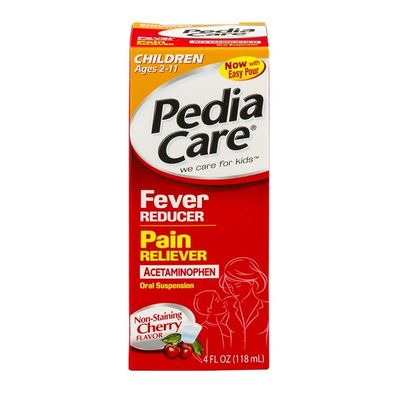 PediaCare Pedia Care Fever Reducer Pain Reliever Non-Staining Cherry Flavor