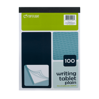 Top Flight Writing Tablet, Plain, 100