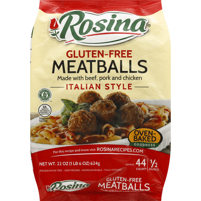 Rosina Meatballs, Gluten-Free, Italian Style