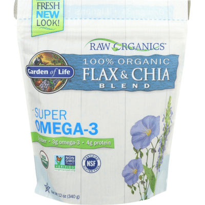 Garden of Life Flax & Chia Blend, 100% Organic
