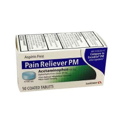 Signature Care Acetaminophen 500 mg Pain Reliever PM