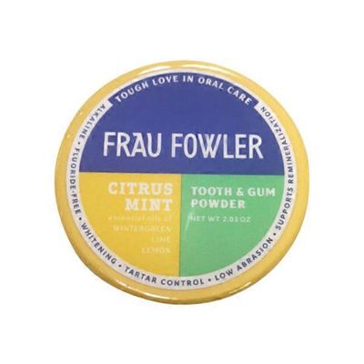 Frau Fowler Tooth & Gum Powder, Citrus Mint