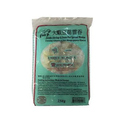 Unique Jumbo Shrimp Snow Pea Sprout Wonton