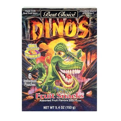 Best Choice Dinosaur Fruit Snacks
