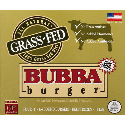 Bubba Burger All Natural Grass-Fed Pound Burgers