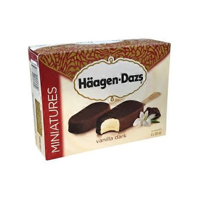 Häagen-Dazs Miniatures Dark Chocolate Vanilla Ice Cream Bars