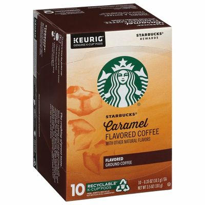 Starbucks Flavored K-Cup Coffee Pods — Caramel for Keurig Brewers