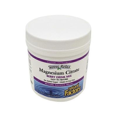 Natural Factors Magnesium Citrate Berry Drink Mix