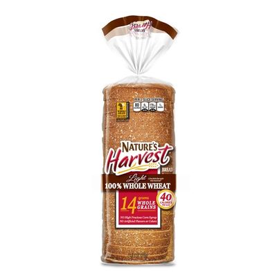 Nature S Harvest Light 100 Whole Wheat Bread 18 Oz Instacart