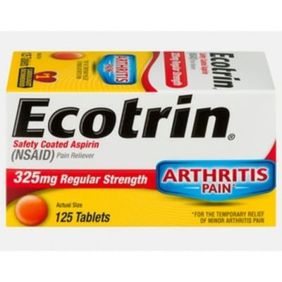 Ecotrin Regular Strength Safety Coated Pain Reliever Tablets