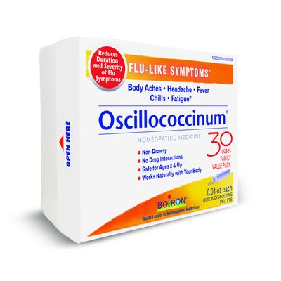 Boiron Oscillococcinum, Homeopathic Medicine for Flu-Like Symptoms