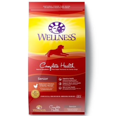 Wellness Complete Health Senior Lamb Salmon and Chicken Formula Dog Food
