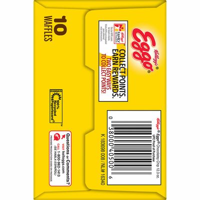 Eggo Frozen Waffles, Frozen Breakfast, Toaster Waffles, Chocolatey Chip