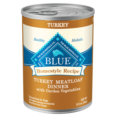 Blue Buffalo Homestyle Recipe Natural Adult Wet Dog Food, Turkey Meatloaf