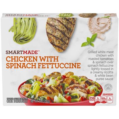 Smart Made Chicken with Spinach Fettuccine