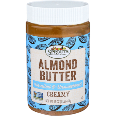 Sprouts Unsalted Unsweetened Creamy Almond Butter