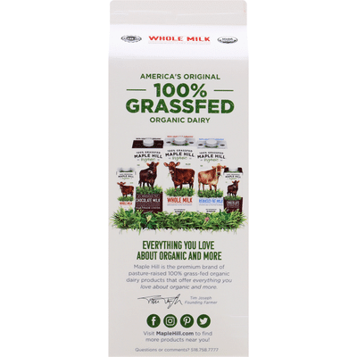 Maple Hill Organic Whole Milk, Organic