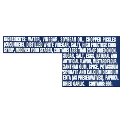 Kraft Tartar Sauce