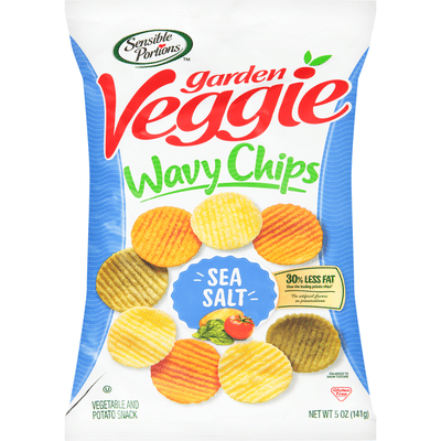 Sensible Portions Garden Veggie Wavy Chips Sea Salt Vegetable & Potato Snack