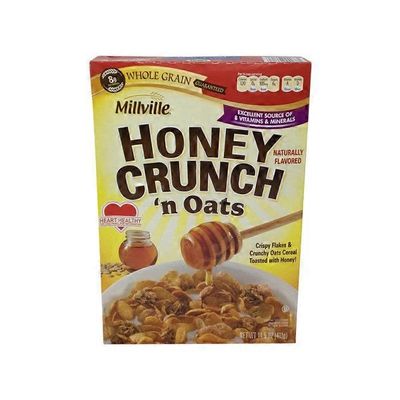 Millville Honey Crunch Oats Cereal 14 5 Oz Instacart