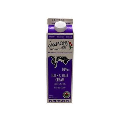 Harmony 10% Organic Cream Half & Half