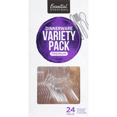 Essential Everyday Dinnerware, Premium, Variety Pack