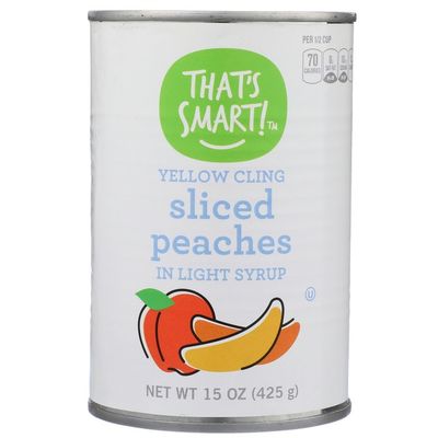 That's Smart! Yellow Cling Sliced Peaches In Light Syrup
