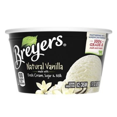 Breyers Ice Cream Natural Vanilla Snack Cups (3 oz) - Instacart