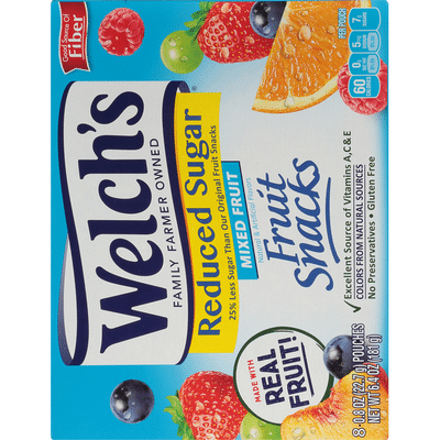 Welch's Fruit Snacks, Reduced Sugar, Mixed Fruit