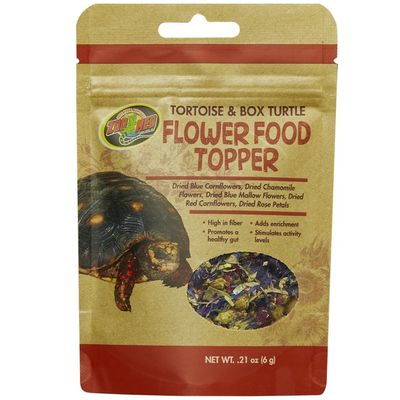 Zoo Med Tortoise & Box Turtle Flower Food Topper