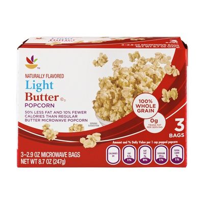 SB Light Butter Flavored Popcorn - 3 CT